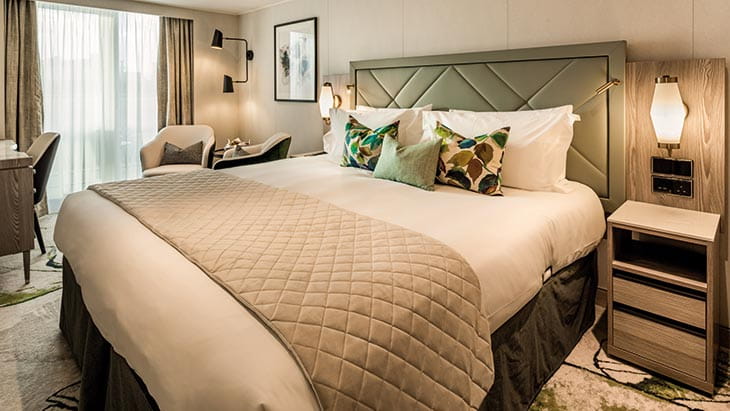 A standard twin cabin on Spirit of Adventure